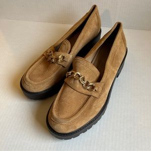 Sam Edelman Camel Loafers NWOT sz 8.5